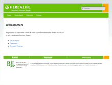 Tablet Screenshot of herbalifedach.com